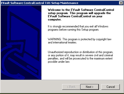 CentralConsole welcome